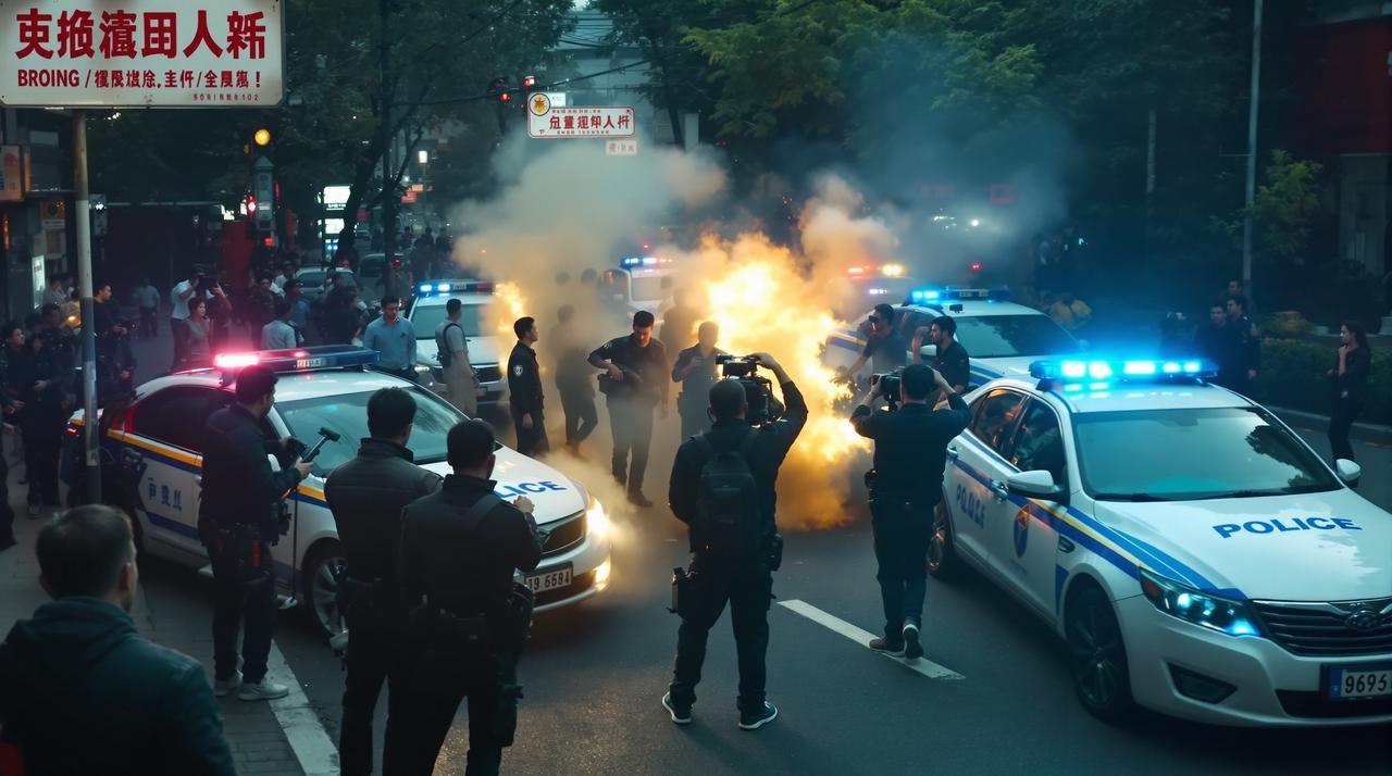 瓜老师の笔记 - 某剧组在拍摄地发生冲突，警方介入调查